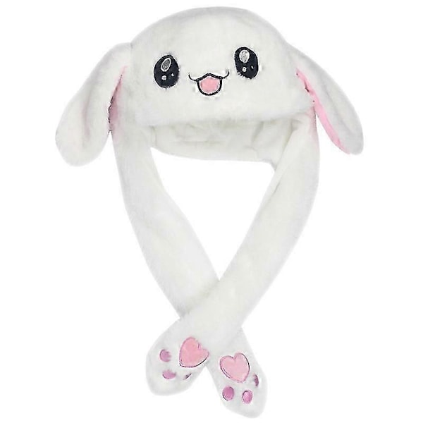 Kaninöron rörlig hoppande hatt flicka kanin plysch hatt cosplay party semester hatt