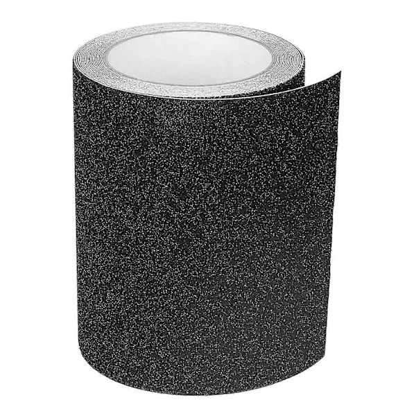 Självhäftande halkskyddstejp för trappor, friktion, slipande 15 cm x 5 m, svart