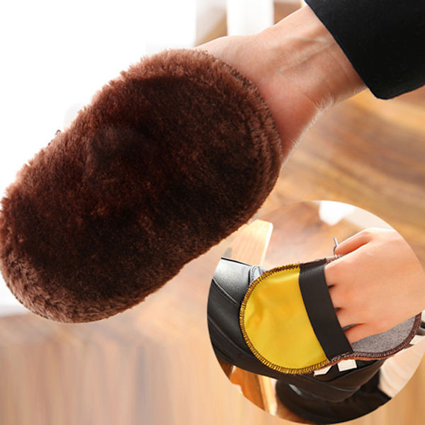 Plush Skor Imitation Ull Skokräm Duk Handskar Skokräm