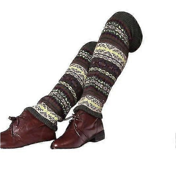 2 Dubbelpack Höst Vinter Bohemian Tjock Ullhög Hög Hög Hölje, Dam Over