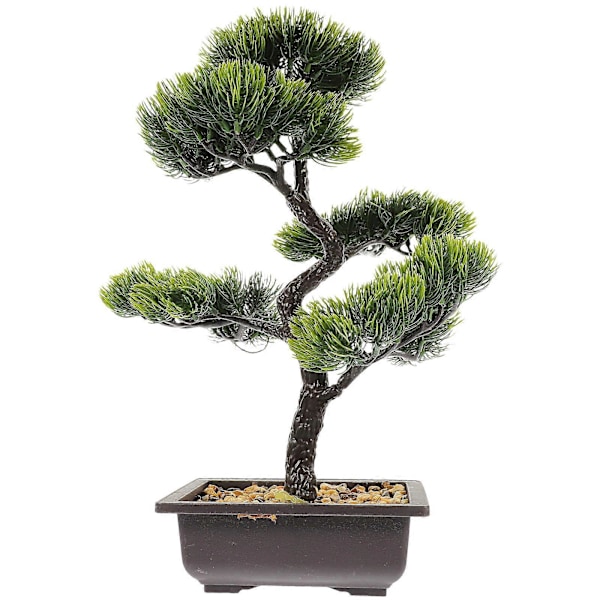 Kunstig Bonsai Fyrretræ Falsk Potteplante Skrivebordsdisplay Falsk Træ Pottepynt