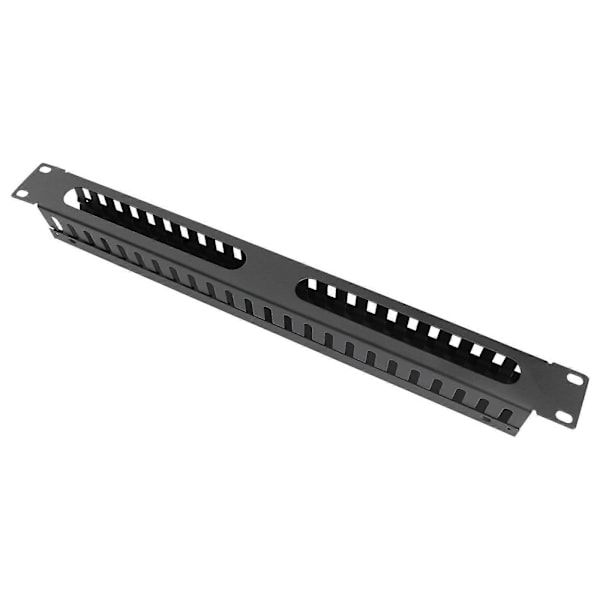 1 stk. Rackmonteret Kabelstyring Stål Kabelorganisator Kabelbakke Rack