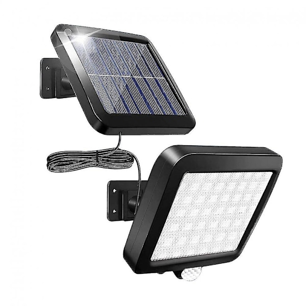 Solcellelamper Udendørs, 56 LED Solcellelampe Udendørs Med Bevægelsessensor, Til Gårdhave Garage Have, IP65