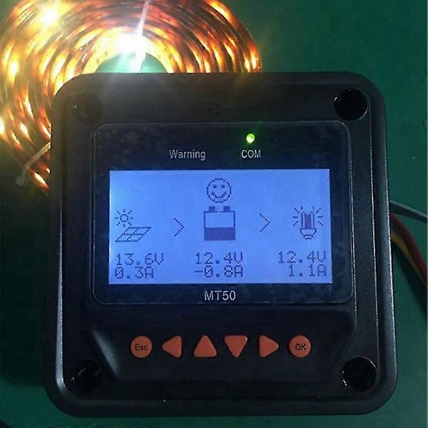 MT50 Fjärrdisplay för Tracer-AN Tracer-BN TRIRON XTRA Serien MPPT Solcellsladdningsregulator och VS-BN PWM