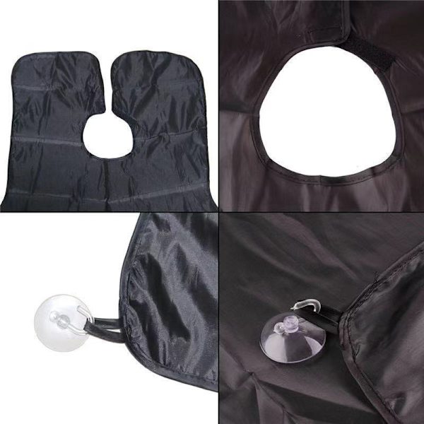 #4-pack Skäggförkläde Rakningskapp Vattentät Groomingduk Icke-klibbig med 2 Sugkoppar Perfekt som en Gåva till Män#