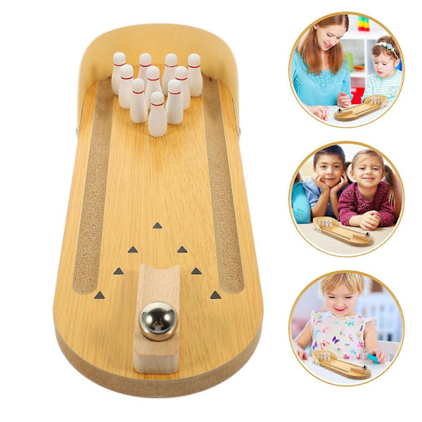 1 Sæt Mini Bowling Spil Bord Bowling Legetøj Bord Mini Bowling Ældre Spil Legetøj