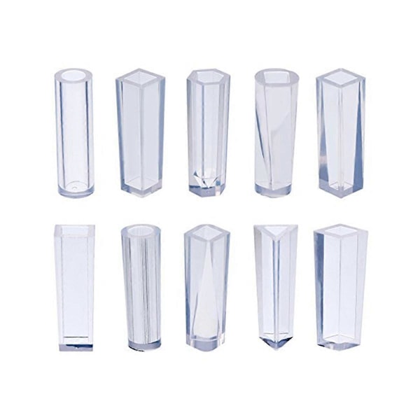 10 stk. silikonformer for smykkeanheng DIY resin støpeform håndverktøy