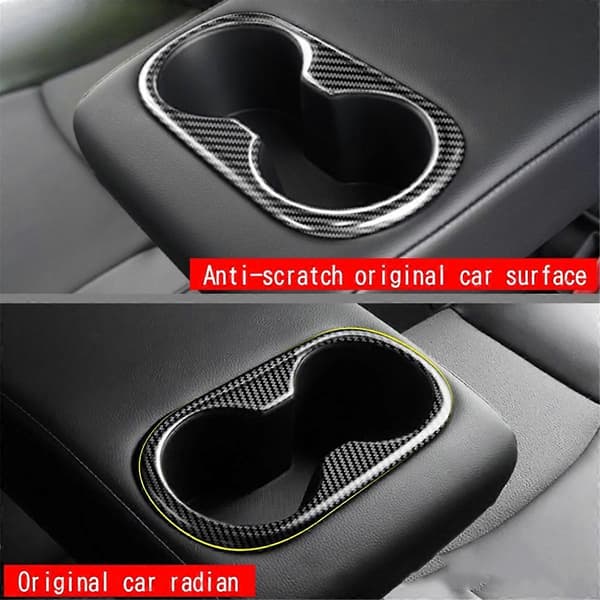 Bil Senterkonsoll Armlene Boks Koppholder Panel Drikkekoppholder Trim for 2021 2022 RHD