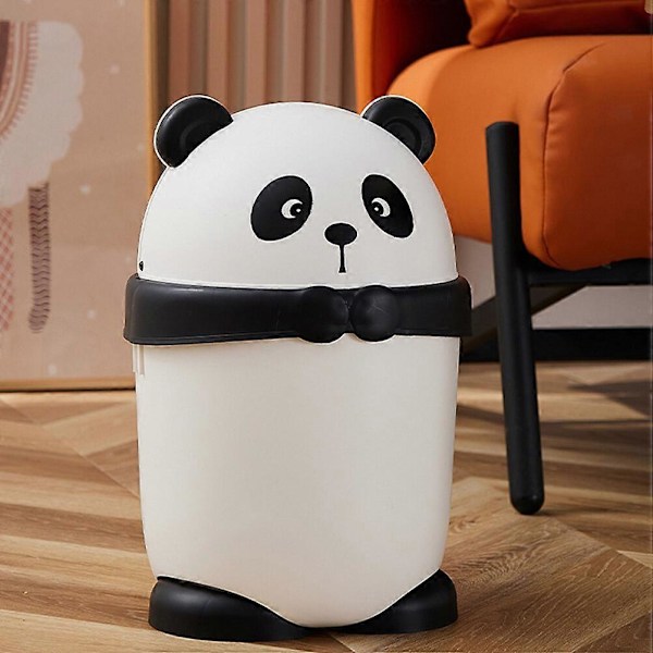 Panda Søppelbøtte Liten Søppelbøtte Med Lokk Bordplate Søppelbøtte Benkeplate Søppelbøtte