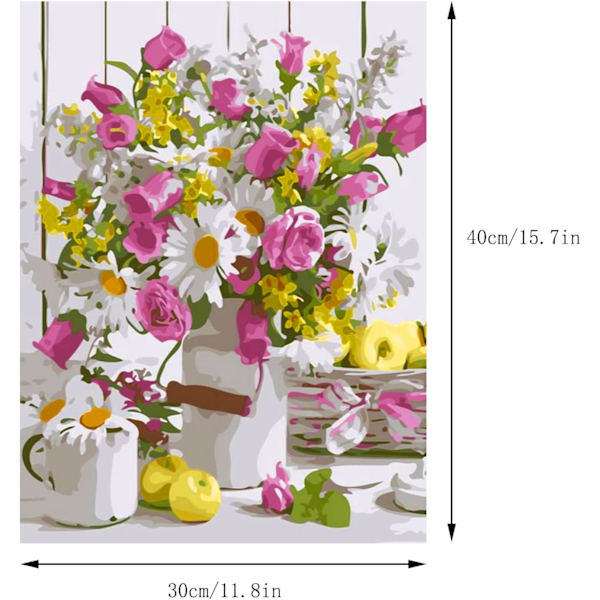 30 × 40cm DIY stil 5 Diamantmålning, 5d Diamantmålningssatser F
