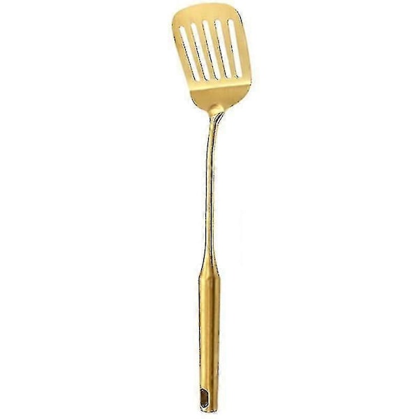 6 stk. Køkkenredskabssæt i rustfrit stål, guld suppeske spatel rustfri moderne Tw
