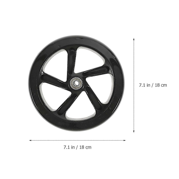 2 st. Stunt Scooter Hjul Hög Elastisk Slitstark Pu Lagerhjul