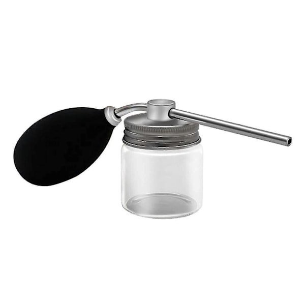 Aluminiumkork Talkpuder Blåsare Puderapplikator Frisör Talkum Dispenser Flaska