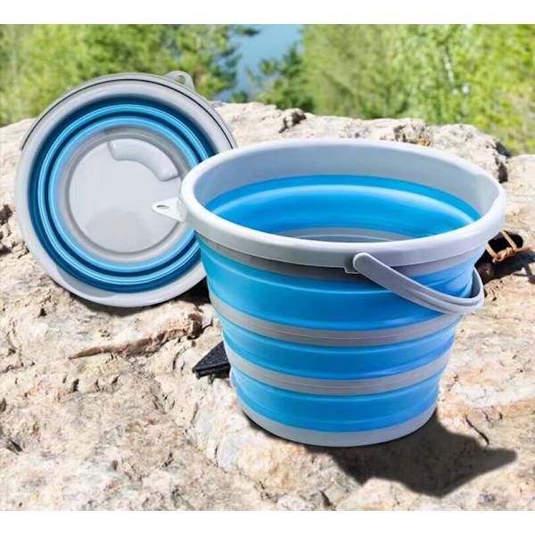 *Sammenleggbar reise- og campingbøtte, 10L - Plassbesparende og robust.*