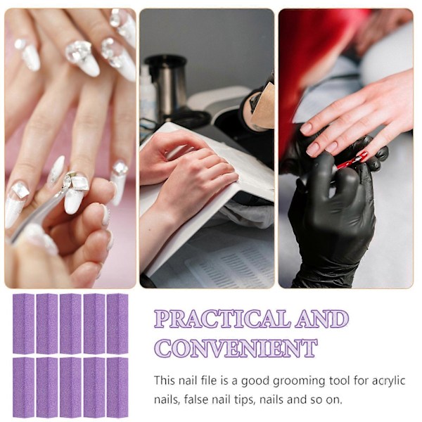 10 st Nagel Filar för Manikyr Pedikyr Svamp Nagel Filar Finger Nagel Filar Nagel Buffer Block