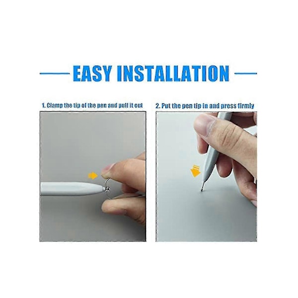 Erstatningstupper i titanlegering for Remarkable 2 Maker Stylus Pen, Fin bakside for notatskriving