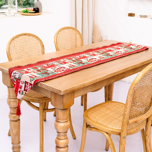 *Julebordløber, 1 stk. festlig juledug D*