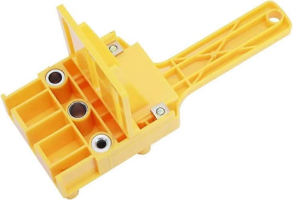 Dyvelborejigs, Trædyvel Centreringsguide Lommehul Jig Kit Centreringspunkter, Bærbart Hånddyvelværktøj med Parallelstop, til 6, 8, 10 mm Bor