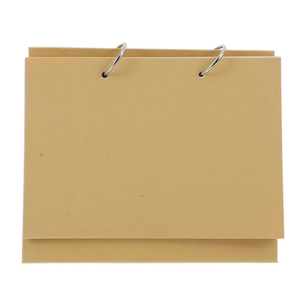 1 Set Kalender Album Scrapbook Gör-det-själv Spiralbok Tom Handmålad Bok