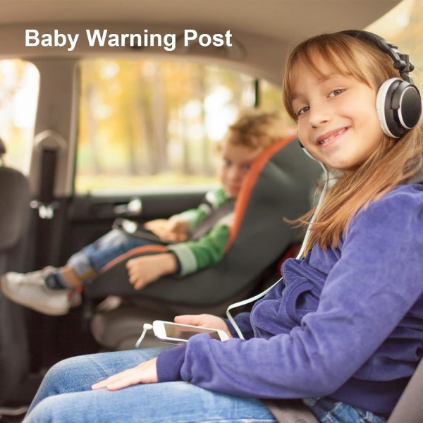 2 st barnvagn på bilskylt, magnetisk reflekterande säkerhetsvarning St