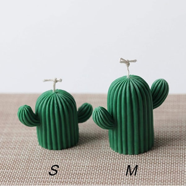 *Lille kaktusform til fremstilling af stearinlys, fødevaregodkendt silikone*