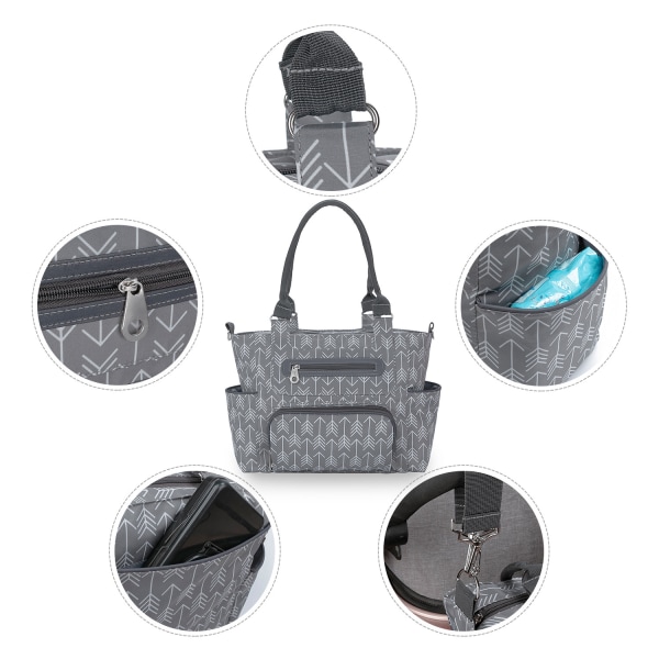 #grå mammaväska handväska#