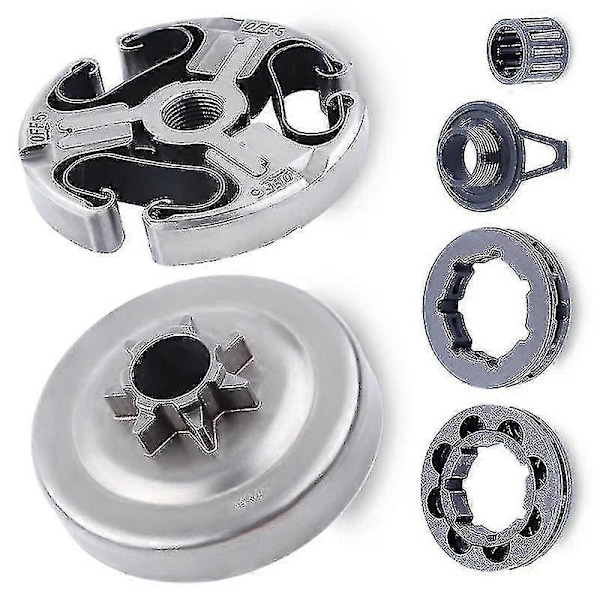 3/8-tommers Clutch Trommel Felg Tannhjul Gir Bur Lager Kit For 365 371 372 372xp 362 Motorsag Deler