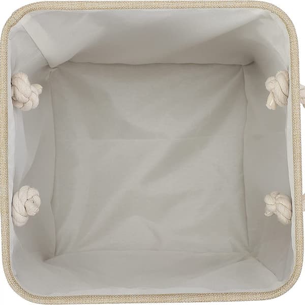 #Beige oppbevaringskurv (28*28*28cm)#