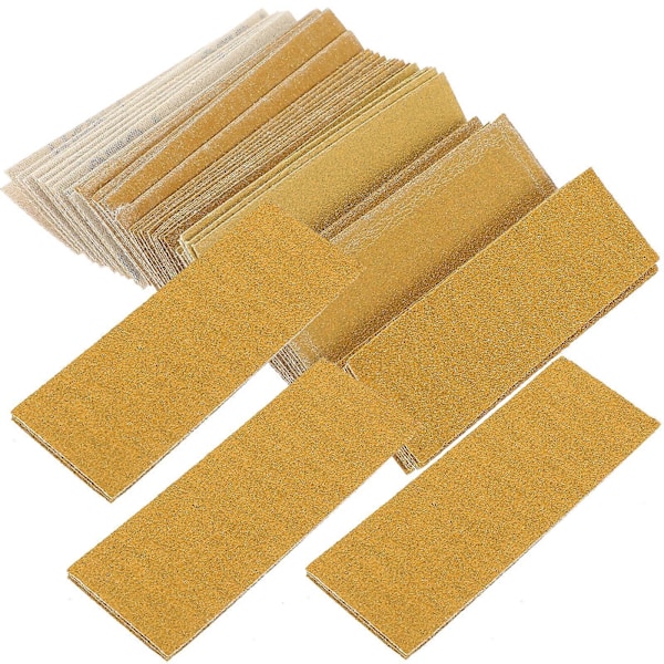 60 ark sandpapir, små slibeværktøjer, sortiment af sandpapir 80#/120#/150#/180#/240#/320#