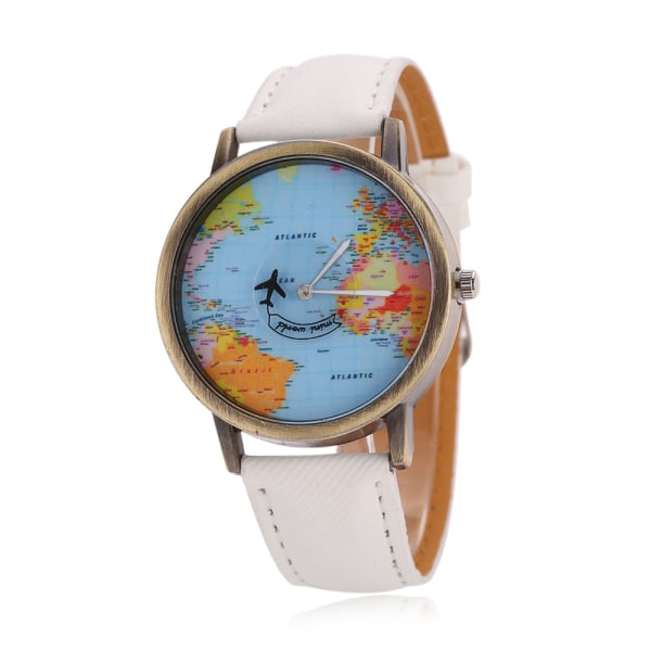 #Resa världen Watch Coolt unikt flygplan som rör sig Flygande Världskarta#