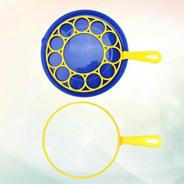 3 st Bubbel Bubbelstav Verktyg Bubbelmaskin Blåsset Bubbelplatta för Barn (1 st Platta + 2 st Ringar)