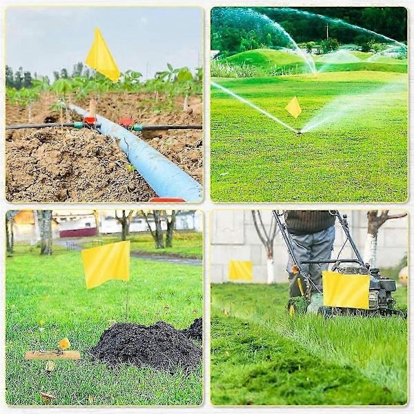 Merkintäliput nurmikolle, 30 kpl, PVC pienet liput, merkintäliput nurmikolle, puutarhaliput