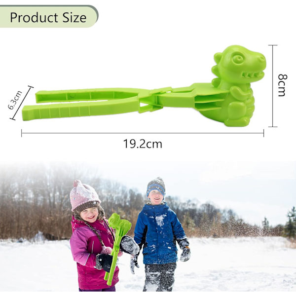 4 stk. Snøballklype Snøballmaker Plast Snøballmaker Snøball