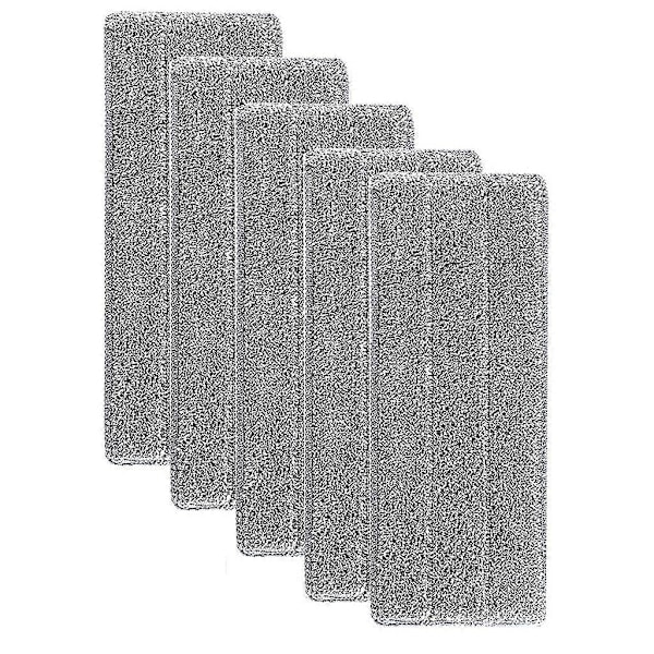 Ersättningsrengöringspads, 5 st Golvmoppdynor Huvud Platt Mikrofiber Refill Duk Spraymoppar Moppar Tvättbar Dukmatta Torr Eller Våt För Hemmakontor Hardw