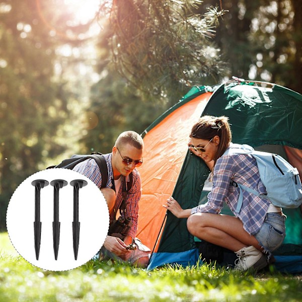 24 st Utomhus Plast Uppblåsbara Markpinnar Ersättning Camping Tältpinnar