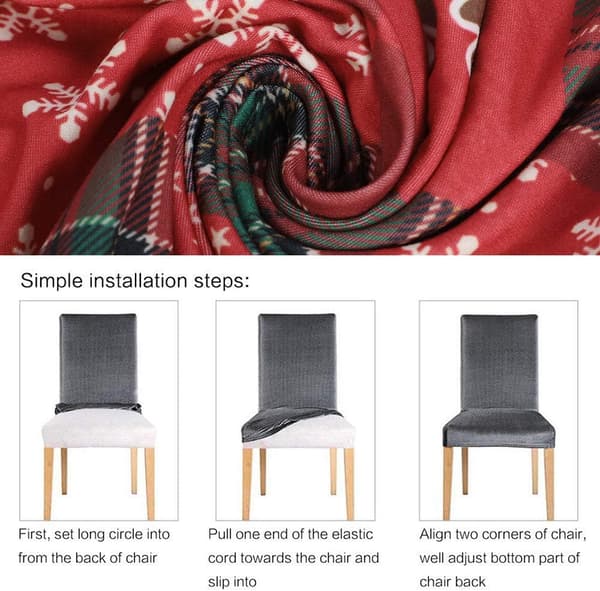 Julemønster Stolseter 2 stk. Universal Stretch Spisestue