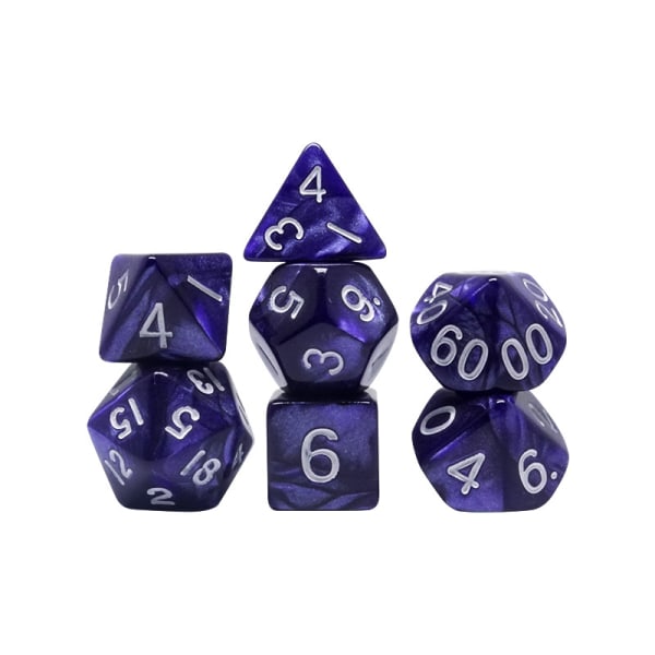 #42kpl Polyhedral Dice D20 D12 D10 D8 D6 D4 16mm Akryyli Dice Set Dungeons and Dragons DND Dice RPG MTG Pöytäpeleille Kaksivärinen#