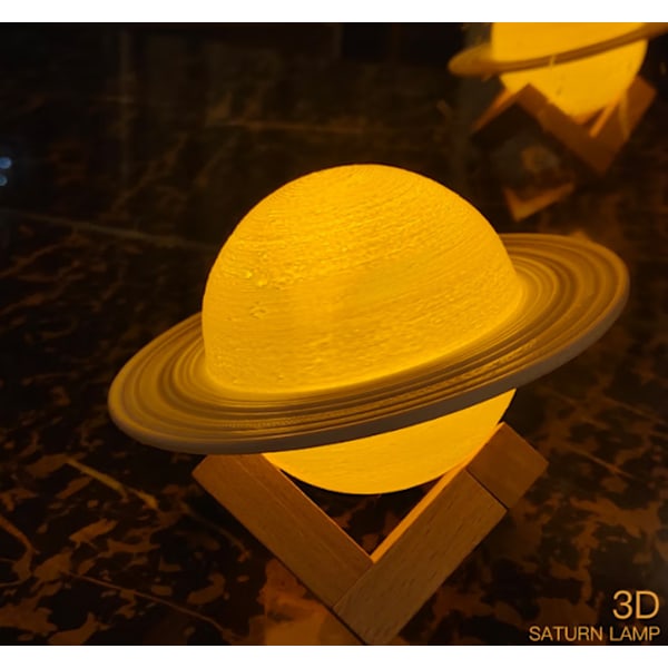 /#/Saturn LED atmosfærelampe Månelampe 16 farver fjernbetjening/#/