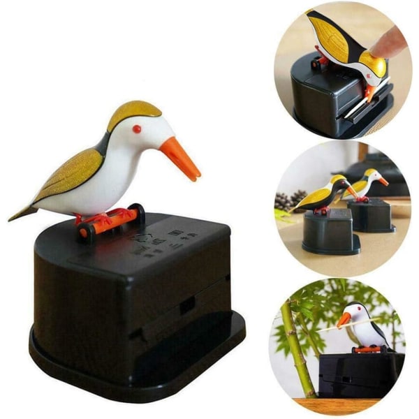 Toothpick Holder Dispenser, Automatic Bird Toothpick Box, Bird W