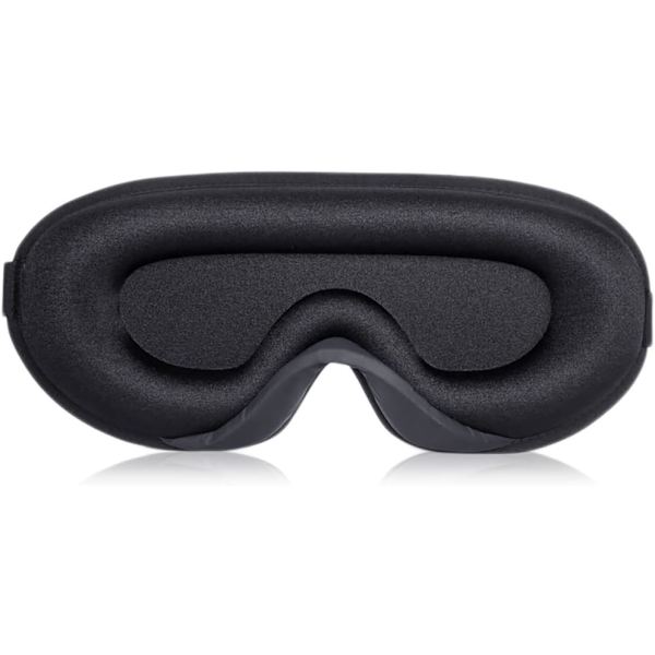 Svart Ljusblockerande Ögon Sovmask - 3D Mörkläggnings Sovmask för