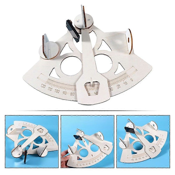 1 Set DIY Nautisk Mätinstrument Kit Marin Sjöman Sextant DIY Nautiska Kit Pedagogisk Leksak