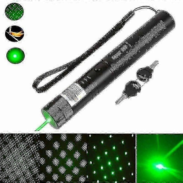 Kraftfuld Pointer 10000m 532nm Høj Pointer, Gypsophila Usb Lommelygte Pointer Underhold Kat Po