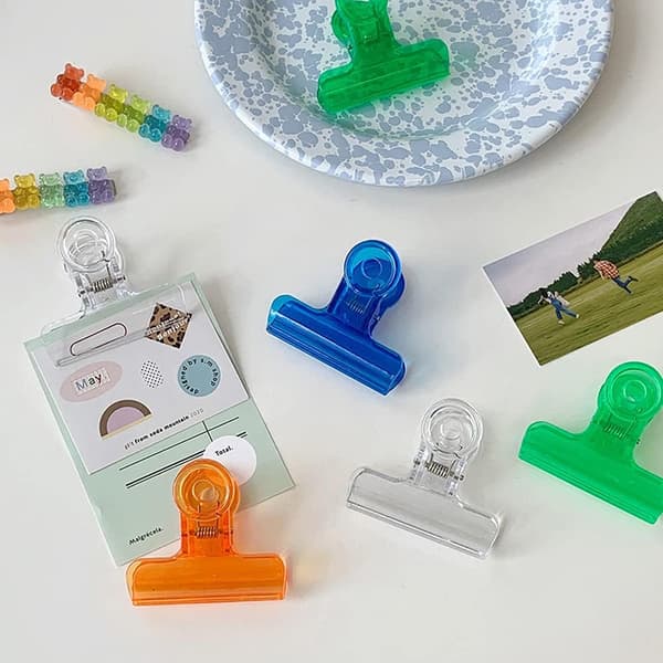 Plastikklare Clips til Madposer, 30 stk., Assorterede Størrelser og
