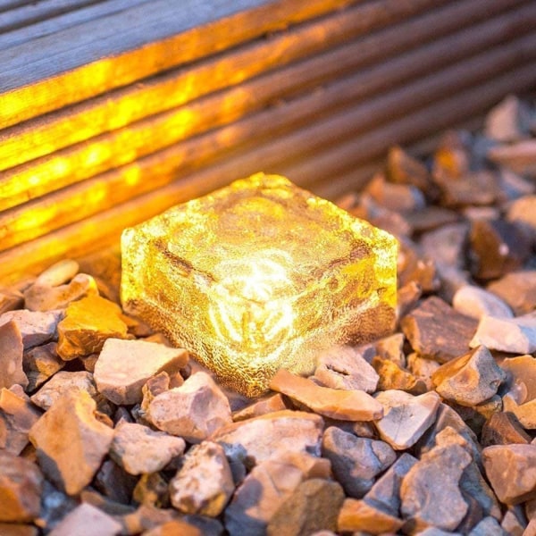 *4pcs Ice Brick Light, IP68 Waterproof Ice Rock, LED Night Light,*