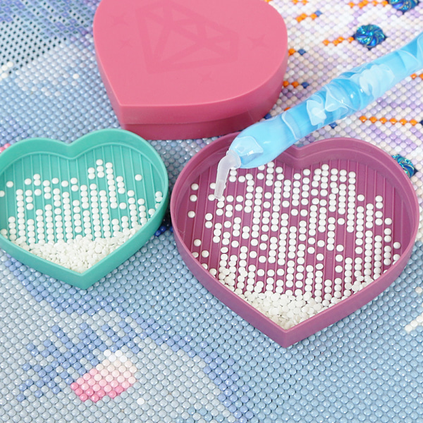 *9 PCS Plast Diamantmålning Kit Bärbar Diamantmålning Acce*