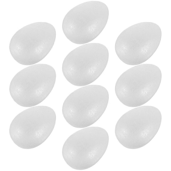 10 stk. Falske Skumegg Små Kunstige Egg Dekorative Simulerings-egg Påske Falske Egg Dekorasjoner