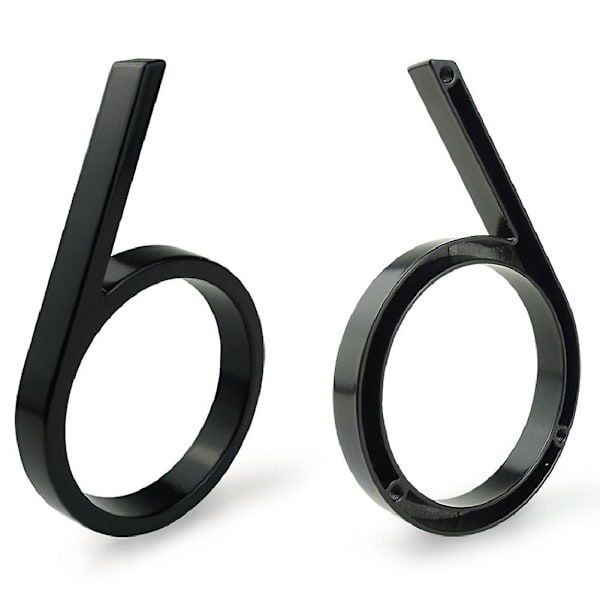 Sort Husnummer Og Bogstav 5 Tommer 12,5 cm Høj (0)