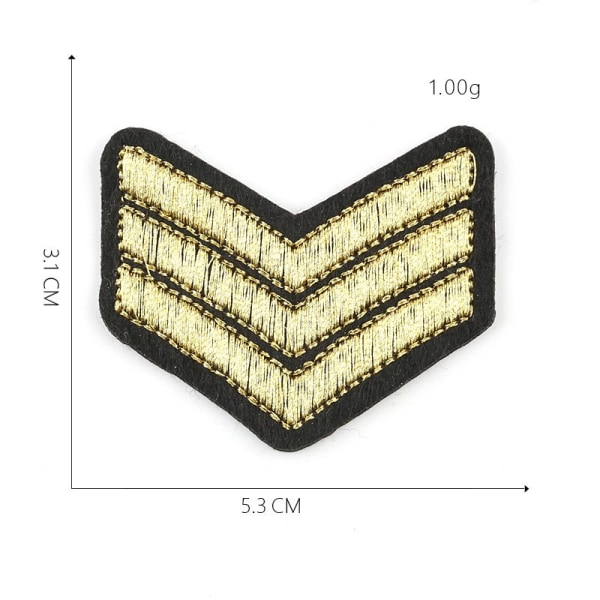 US Army Embroidered Patch - Sergent Rank - vil blive syet på