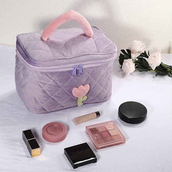 Rejse Kosmetiktaske Makeup Børste Organizer Bærbar Toilet taske til Kvinder og Piger
