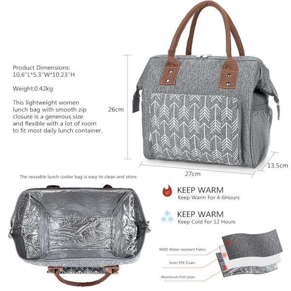#Picknickkorg Lunchväska Utomhus Picknick Aluminiumfolie Vattentät B#